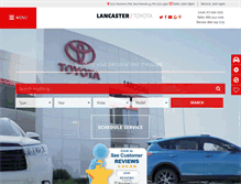 Tablet Screenshot of lancastertoyota.com